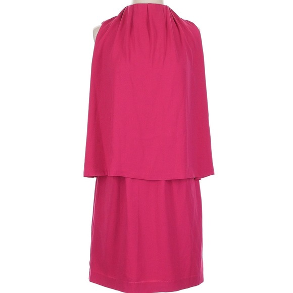 CYNTHIA STEFFE Camilla Sleeveless Crepe Popover DRESS SIZE 4 $228 PINK - Picture 2 of 6